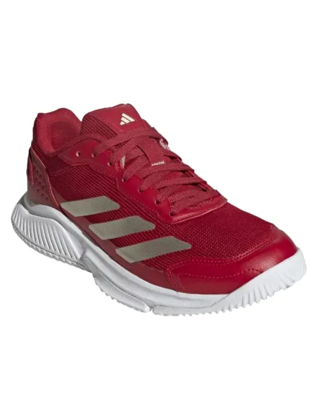 Tênis de padel Adidas Courtquick vermelho feminino | Sapatos de pad...
