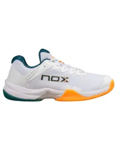 Baskets Nox ML10 Hexa blanches abricot | Chaussures de padel pour h...