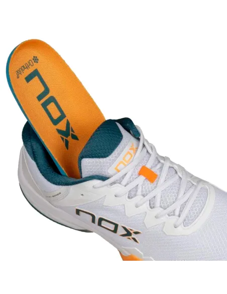Sneakers Nox ML10 Hexa bianche albicocca | Scarpe da padel da uomo