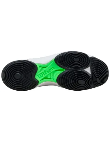 Baskets Wilson Hurricane Pro V2 Noir Blanc Vert | Chaussures de pad...