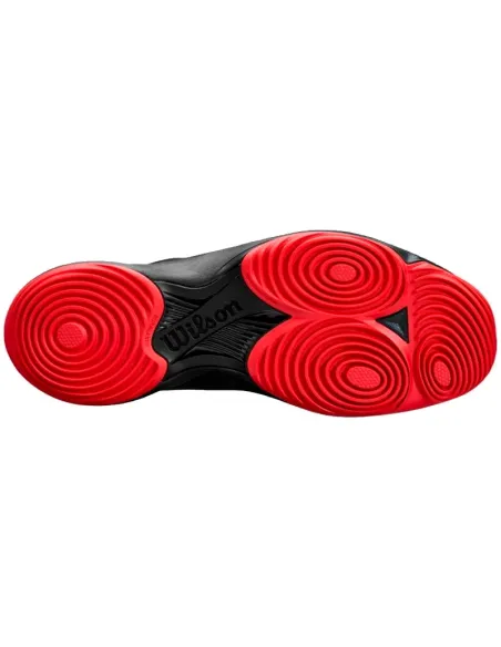 Zapatillas Wilson Hurakn Lite Negro Rojo Blanco