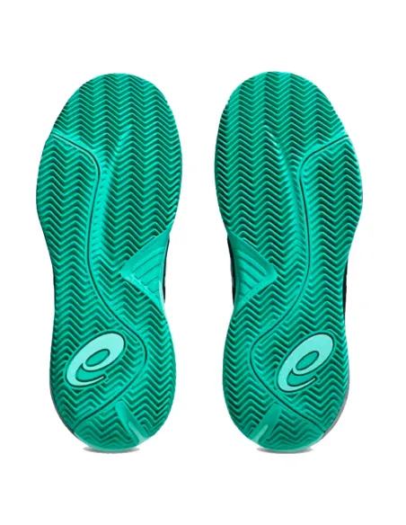 Asics Gel Resolution X Clay Black Aurora Green Sneakers | Men's pad...