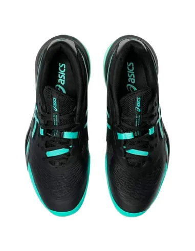 Asics Gel Resolution X Clay Black Aurora Green Sneakers | Men's pad...