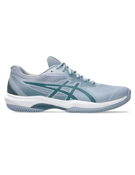 Tênis Asics Game FF Clay Cinza Azul Verde Aço | Sapatos de padel ma...