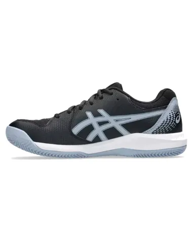 Asics Gel Dedicate 8 Clay Shoes Black Grey Blue | Men's padel shoes