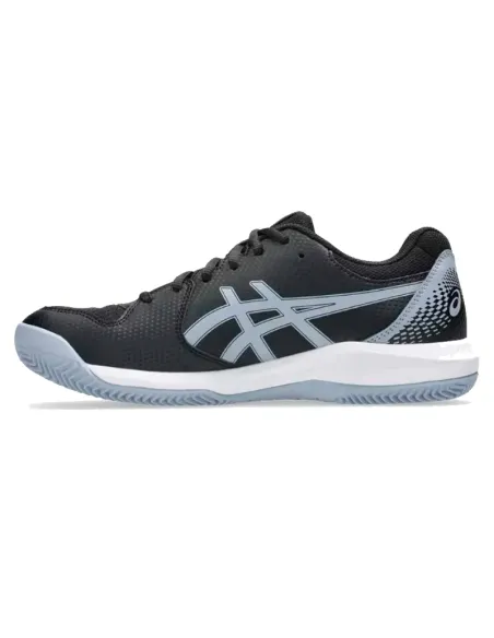 Asics Gel Dedicate 8 Clay Shoes Black Grey Blue | Men's padel shoes