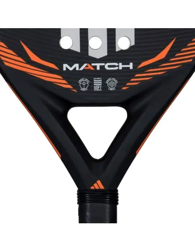 Raquete de Padel Adidas Match Preta e Laranja 3.5 2026 | Raquetes d...