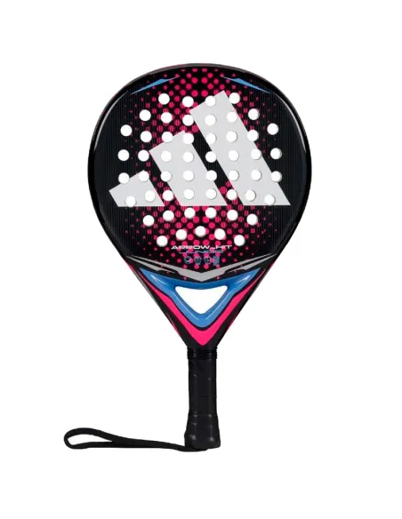 Raquette de padel junior Adidas Arrow Hit blanche et rose 2026 | Ra...