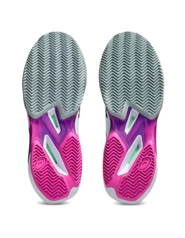 Asics Solution Speed FF 4 Clay White Pink Shoes | Padel Sneakers