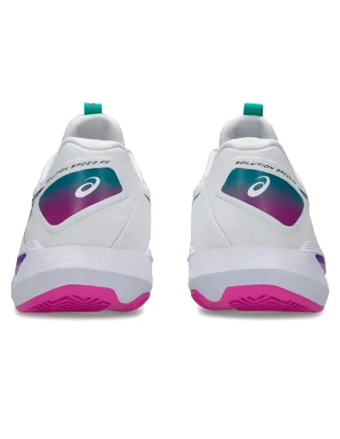Scarpe Asics Solution Speed FF 4 Clay Bianco Rosa | Scarpe da padel