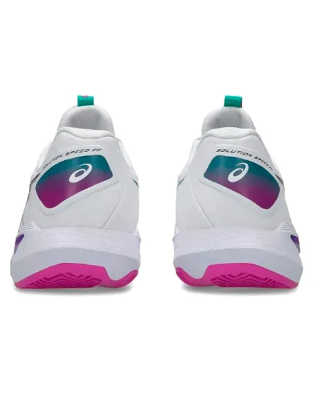 Asics Solution Speed FF 4 Clay White Pink Schuhe | Padel-Schuhe