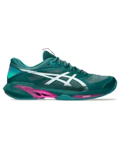 Asics Solution Speed FF 4 Clay Schuhe Dunkelblau Weiß | Padel-Schuhe