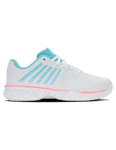 K-Swiss Express Light 3 HB Padel Shoes White Blue Women's | Women's...
