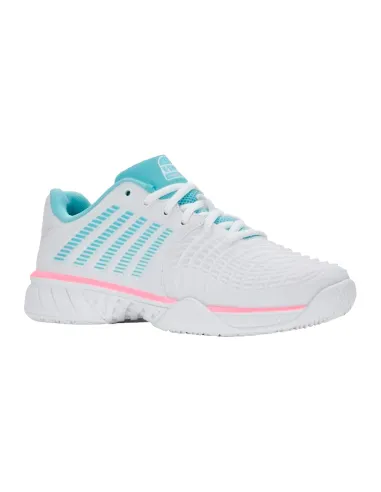 Zapatillas Kswiss Express Light 3 HB Padel Blanco Azul Mujer