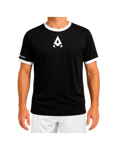 Camiseta preta Scorpion Wild | Roupas de padel masculinas