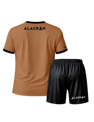 Conjunto Escorpião Selvagem Marrom e Preto | Roupas de padel mascul...