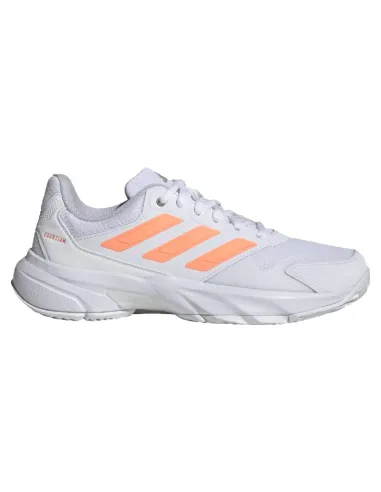 Adidas CourtJam Control 3 White Orange Women's Sneakers | Padel Sne...