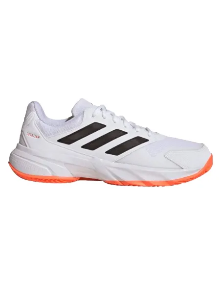 Zapatillas Adidas CourtJam Control 3 Clay Blanco Naranja Negro | Pa...