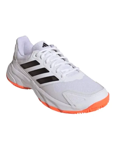 Zapatillas Adidas CourtJam Control 3 Clay Blanco Naranja Negro | Ch...