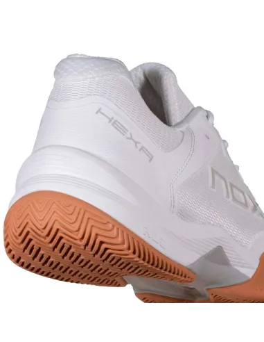 Sneakers Nox ML10 Hexa bianche e marroni | Scarpe da padel da uomo
