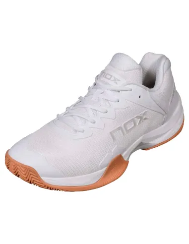 Tênis Nox ML10 Hexa Branco e Marrom | Sapatos de padel masculinos