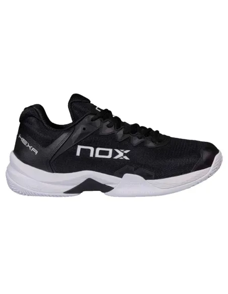 Baskets Nox ML10 Hexa noires et blanches | Chaussures de padel
