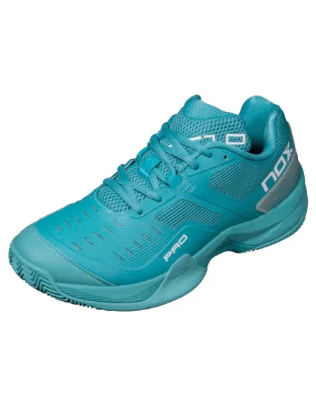 Baskets Nox AT10 Pro Turquoise Bleu Blanc | Chaussures de padel