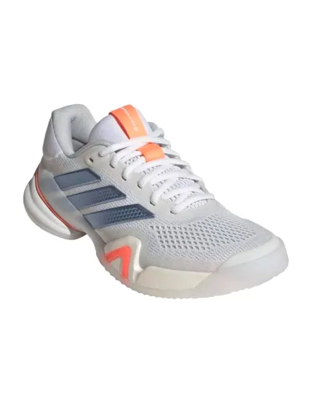 Tênis Adidas Barricade 14 Feminino Branco Azul Laranja | Padel Tênis
