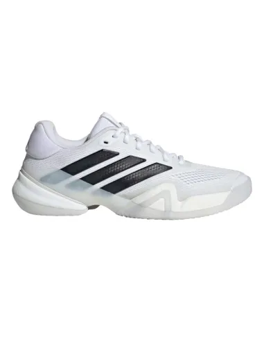 Tênis Adidas Barricade 14 Branco e Preto | Padel Tênis