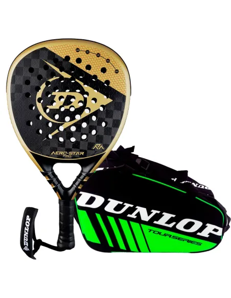 Pack Padel Dunlop Aero Star Pro + sac de raquette de padel Dunlop I...