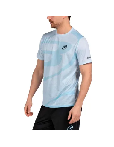 T-shirt Bullpadel Castil Glacier Blue | Vêtements de padel pour hommes