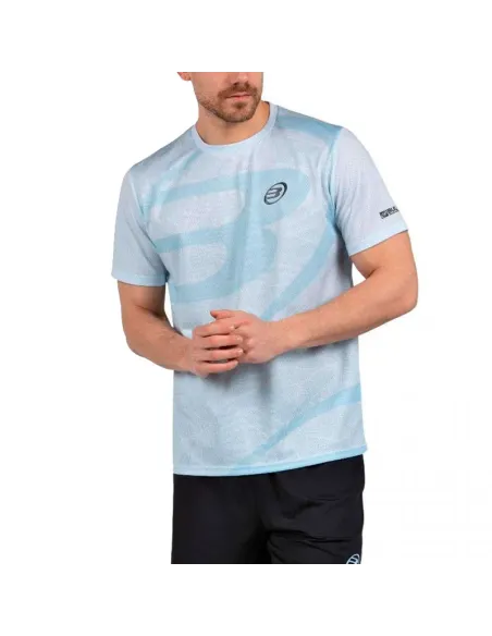T-shirt Bullpadel Castil Glacier Blue | Vêtements de padel pour hommes