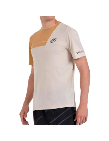 Camiseta Bullpadel Cacin Bege Vigore | Roupas de padel masculinas