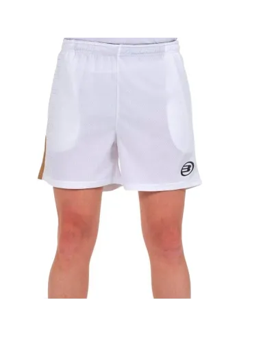 Calções brancos Bullpadel Campaza | Roupas de padel masculinas