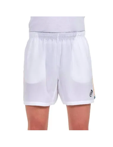 Short blanc de Castiel Bullpadel | Vêtements de padel pour hommes