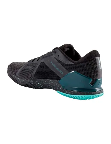 Head Sprint Pro 4.0 SF Clay Shoes Black Turquoise | Padel Sneakers