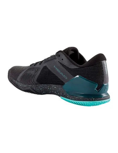Head Sprint Pro 4.0 SF Clay Shoes Black Turquoise | Padel Sneakers