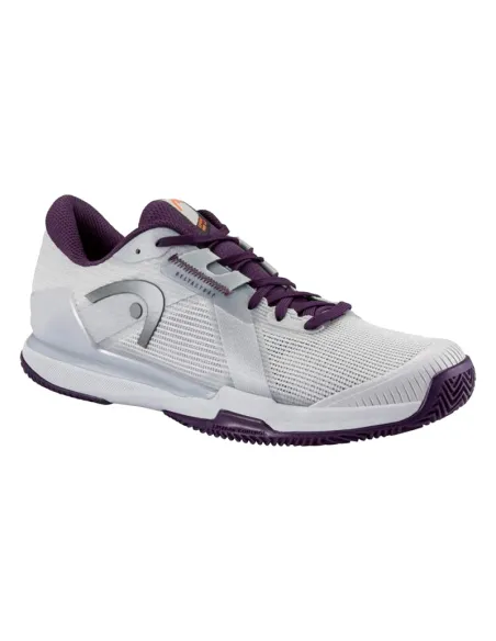 Head Sprint Pro 4.0 Clay White Silver Schuhe | Padel-Schuhe
