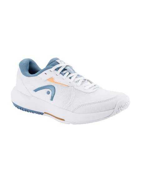 Tênis feminino Head Revolt Court 5.0 branco e azul | Padel Tênis