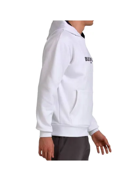 Bullpadel Acube weißes Sweatshirt | Padel-Bekleidung für Herren