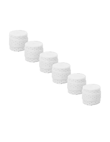 Head White Perforated Smooth Overgrip (6er-Pack) | Übergriffe
