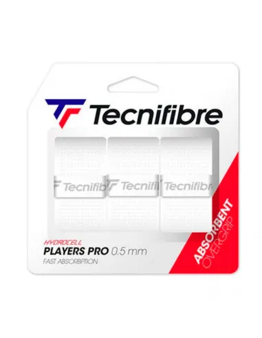 Overgrips Tecnifibre Players Pro Blanco 3 Unidades