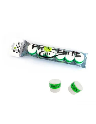 Pro Elite Premium Smooth White Overgrips, 6 Units | Overgrips