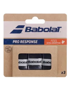 Babolat Pro Response Overgrips Schwarz 3 Stück | Übergriffe