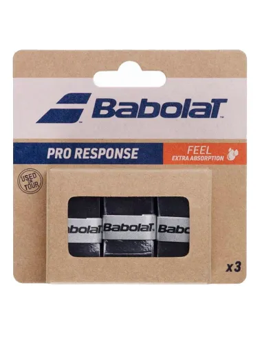 Overgrips Babolat Pro Response Negro 3 Unidades