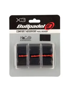 Overgrips Blister Bullpadel Comfort Absorbent Preto - 3 Unidades | ...