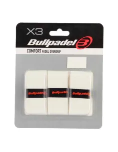 Blister Bullpadel 3 Overgrips GB1603 Comfort White | Übergriffe