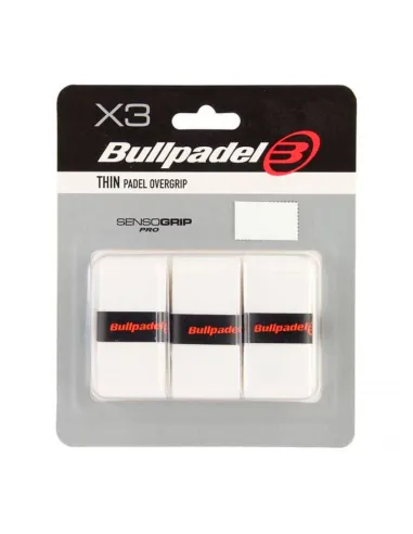 Overgrips Blister Bullpadel 3 GB1603 Senso Branco | Overgrips