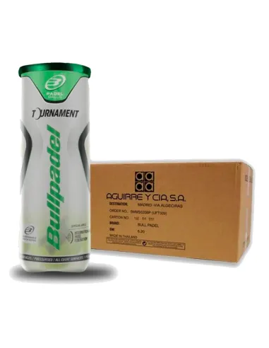 Gaveta com 72 bolas - 24 latas com 3 unidades cada - Bullpadel Tour...