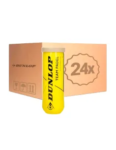 Scatola da 72 palline - 24 lattine da 3 unità - Dunlop Team Padel |...
